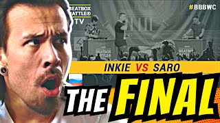 INKIE vs SARO  FINAL REACTION 5th Beatbox World Championship [upl. by Graeme753]