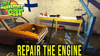 TRYING TO REPAIR THE ENGINE AFTER A FIRE  My Summer Car Story S4 171  Radex [upl. by Squier]