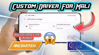 😲🔥Uzuy Big Update Finally Mali Users can Use Custom Drivers [upl. by Siramaj]