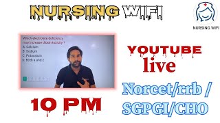 NorcetrrbchoSGPGI RML UPPSC MCQ Daiy on 10 pm nursing wifi educators 🐈 Channel [upl. by Ennairb]