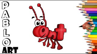 How to draw Ant from Word world  Learn to Draw step by step [upl. by Ainit298]