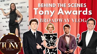 behind the scenes  Tony Awards Jonathan Groff Brody Grant Sarah Paulson amp more [upl. by Llyrrad]