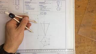 Solid geometry of a pentagonal pyramid 2018 [upl. by Feucht]