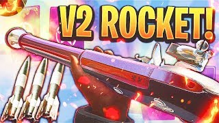 WORLDS FIRST V2 ROCKET with quotBLUNDERBUSSquot DLC GUN  COD WW2 [upl. by Yrag]