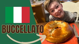 🇮🇹 American Kids Try Buccellato  Food 190 of 1000 [upl. by Barina408]