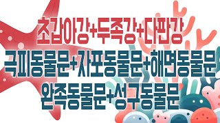 학습하기문강목과 댓글확인 생물분류기사 동물 22종 원흉목1고착따개비목1문어목2군부목1극피동물문8자포동물문4해면동물문2완족동물문2성구동물문1 [upl. by Ennayr]