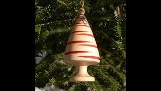 Turning a Christmas Tree Ornament [upl. by Savil]