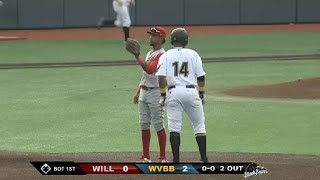 Herrera smacks RBI double for West Virginia [upl. by Halihs719]