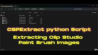 CLIP STUDIO PAINT CSPExtract GET IMAGE from Brush run with bat [upl. by Erkan]