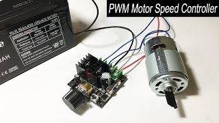 775 motor speed PWM controller 12V40V 10A testing [upl. by Emyaj722]