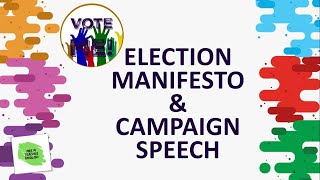 English writing amp speech task prefect election manifesto and campaign speech [upl. by Akers293]