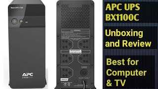 APC Back UPS BX1100C Unboxing and Review Best UPS for work from home with surge protection [upl. by Yannodrahc]