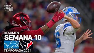 Detroit Lions vs Houston Texans  Resumen NFL en español  Semana 10  NFL Highlights 2024 [upl. by Jami101]