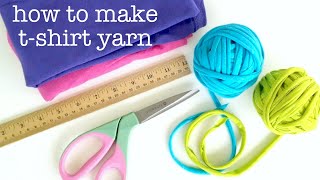 How to Make TShirt Yarn Easy amp Fun [upl. by Jeanine]