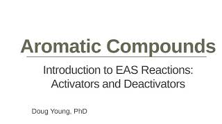 What is an EAS Reaction Also Activators and Deactivators [upl. by Andrej]