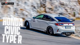 Honda Civic Type R Test Drive Car and Driver Greece [upl. by Lianne]