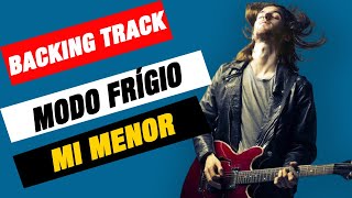 Modo Frígio Backing Track em Em Mi Menor MODOS GREGOS  ESCALA E INTERVALOS [upl. by Ulani130]