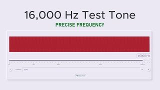 16000 Hz Precise Test Tone Sine Wave Sound [upl. by Mccormick]