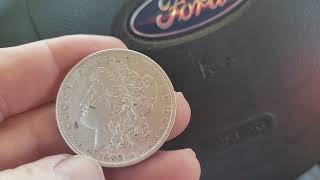 1890 p Morgan Dollar that was painted update [upl. by Sokem]