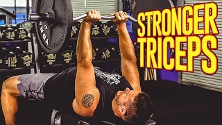 TOP 3 EZ Curl Bar Exercises for Stronger Triceps BIGGER Arms [upl. by Adnohsal]