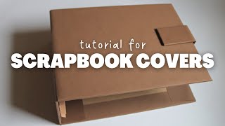 Covers and Spine for Scrapbook Albums  Tutorial [upl. by Llertnod927]