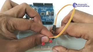 Controlling Brightness of LED Using PWM Pin of Arduino  entrenchelectronics [upl. by Conn298]