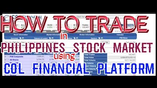 How to TRADE in PHILIPPINES STOCK MARKET using COL FINANCIAL platform  step by step tutorial [upl. by Bearce]