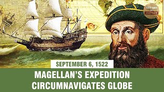 Magellan’s expedition circumnavigates globe September 06 1522  This Day In History [upl. by Alliuqal193]