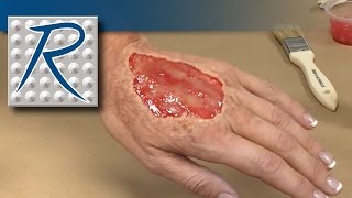 Special Effects Makeup Tutorial  Hand Wound Made Using Skin Tite® Silicone [upl. by Tess]