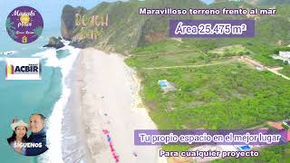 Terreno espectacular en venta en playa San Lorenzo Manta [upl. by Borden]