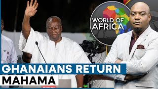 Ghana Expresident John Mahama Returns To Power  World Of Africa  WION [upl. by Haimorej]