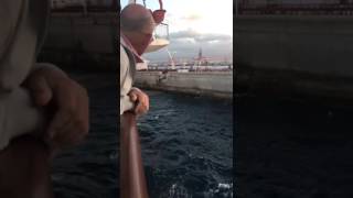 Video desde el barco del accidente de Armas Volcan de Tamasite en muelle de La Esfinge [upl. by Mharba524]