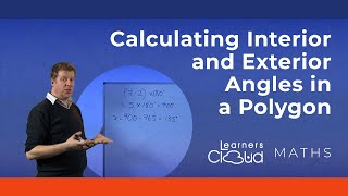 Calculating Interior and Exterior Angles in a Polygon [upl. by Ludwog]