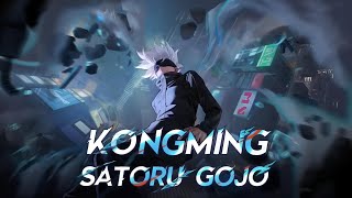 Satoru Gojo  Kongming Skin Preview  Honor of Kings x Jujutsu Kaisen Collaboration [upl. by Bornstein]