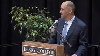 Tony Dungy speaks to a packedhouse at Berry Colleges Cage Center on Thursday night [upl. by Ylyl]