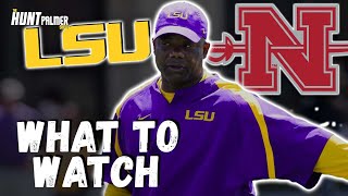 LSUNicholls What To Watch  Can LSU’s Run Game amp Defense Step UpIn Season Opener In Tiger Stadium [upl. by Pittman142]