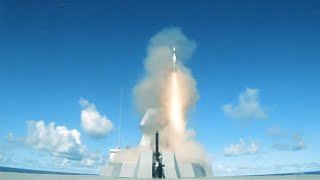 Singapore Navy  Aster 30 Supersonic Missile Live Firing 1080p [upl. by Faus]