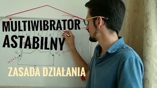 Multiwibrator astabilny  schemat zasada działania [upl. by Gwendolen]