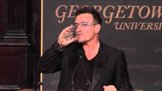 U2News  Bono at Georgetown University  Part 4 [upl. by Essilec456]