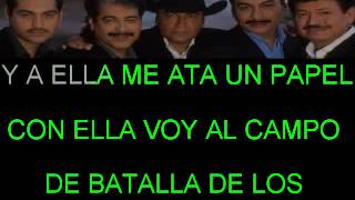 INFIEL POR AMOR TIGRES DEL NORTE KARAOKE [upl. by Aeht]