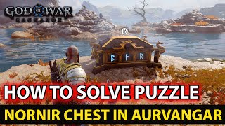 How To Solve First Nornir Chest Puzzle in Aurvangar Wetlands Area Guide شرح  God of War Ragnarok [upl. by Oman763]