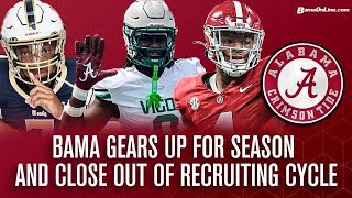 Alabama gears up for football season  How will the Tide close out the recruiting cycle [upl. by Annoel]