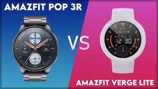 Amazfit Pop 3R vs Amazfit Verge Lite Comparison [upl. by Maurey]