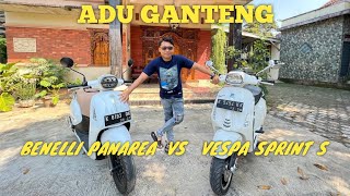 komparasi benelli panarea 125 vs vespa sprint s 150 ‼️ [upl. by Sivlek588]