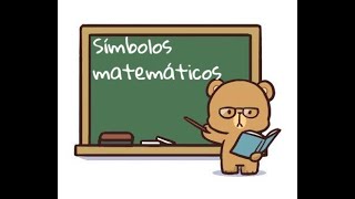 Símbolos matemáticos [upl. by Ordnael]