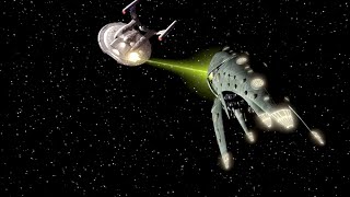 Enterprise NX01 battles Romulan drone ships [upl. by Bronson]