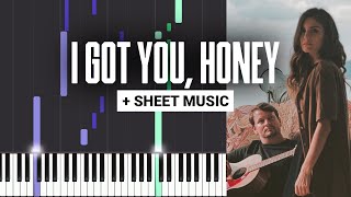 I Got You Honey  Ocie Elliott  Piano Tutorial  Sheet Music amp MIDI [upl. by Haraz]