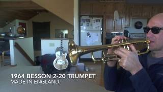 1964 Besson 220 Trumpet Made in England [upl. by Oslec]