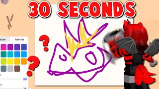 30 Seconds ONLY Speed Draw  Roblox [upl. by Atikim]