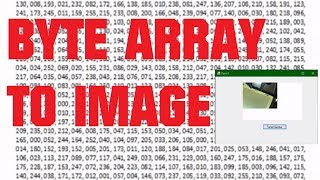 SOURCE CODE Byte Array to Image Conversion JPEG  C Winform [upl. by Noneek877]